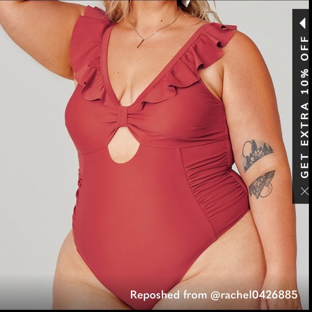 NEW burnt orange cupshe one piece swimsuit